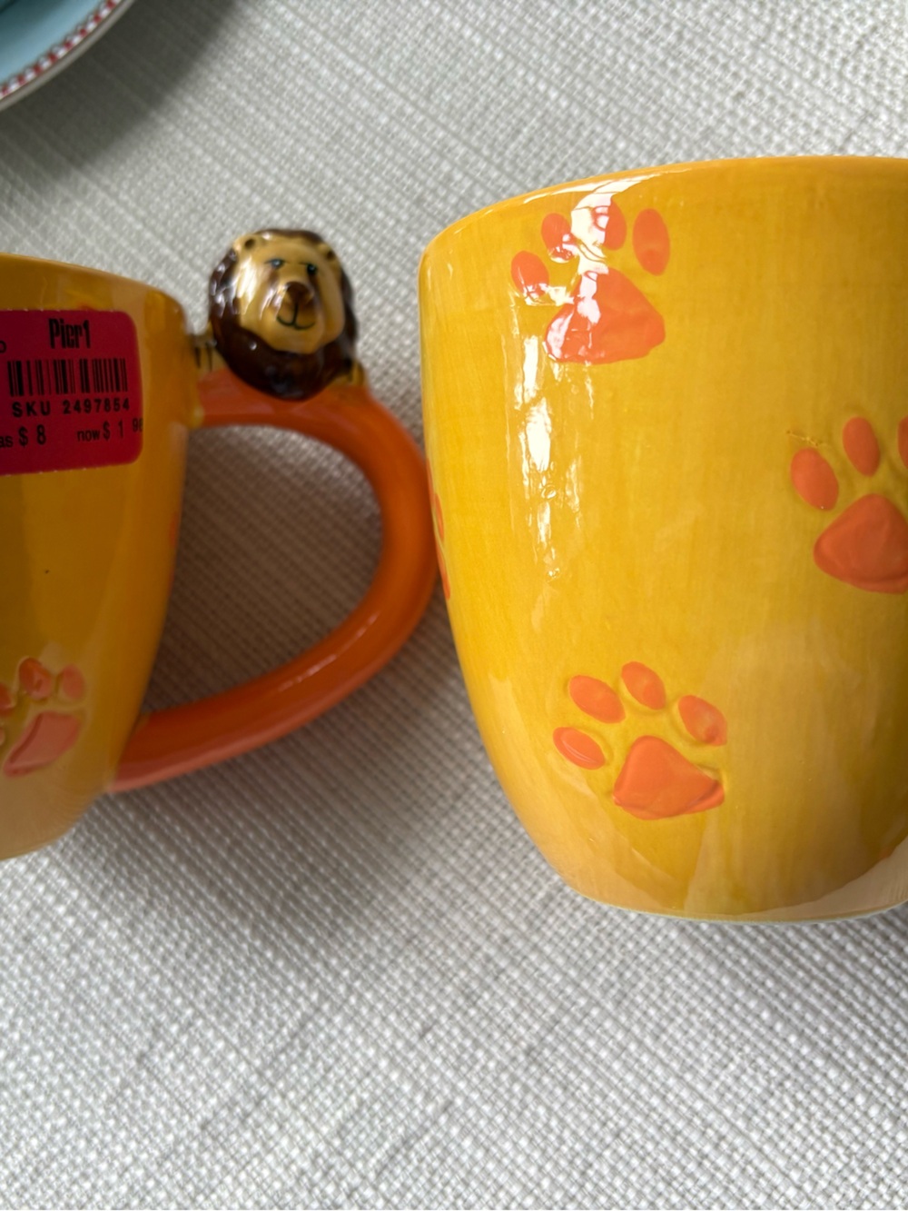 Set of two lion mugs 🧡🧡